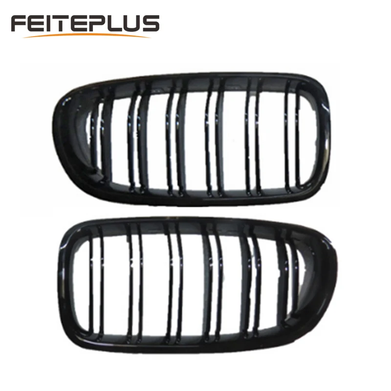 

For BMW F10 5er Glossy Black Dual Slat M5 Style Front Kidney Grille Grill 520i 523i 525i 530i 535i 2010-2017
