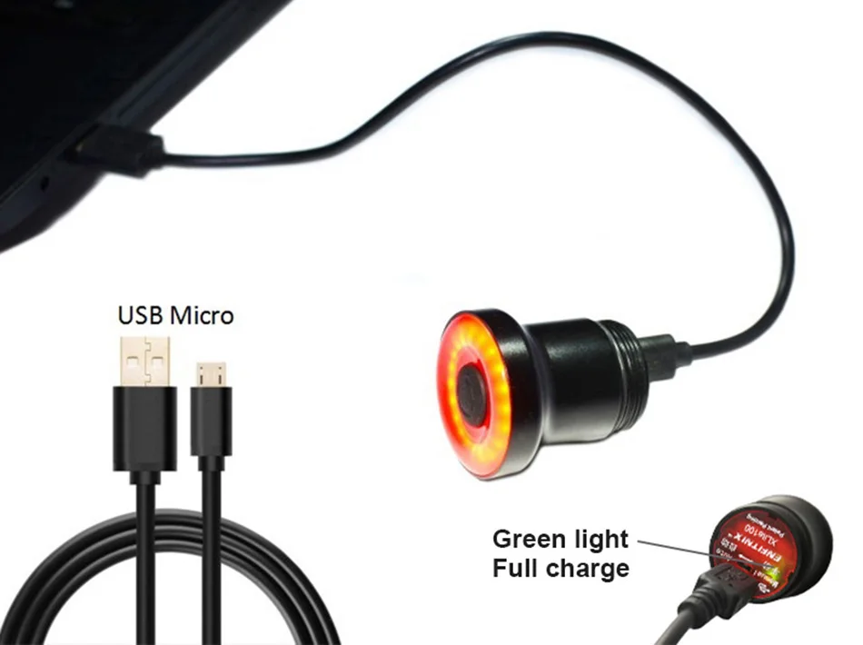 Usb велосипед задний фонарь умный тормозной датчик задние фонари дорожный цикл MTB задние светодиодные задние фонари