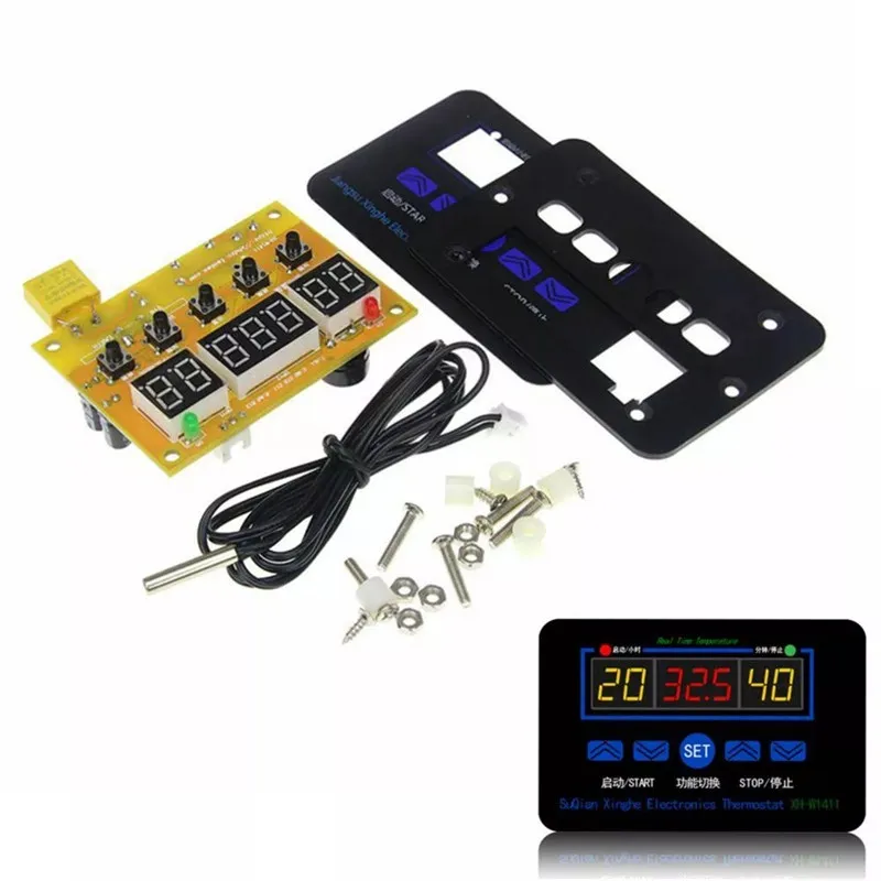 XH-W1411 LED Digital Temperature Controller AC 12V 220V 10A Thermostat Switch Thermometer Smart Regulator |
