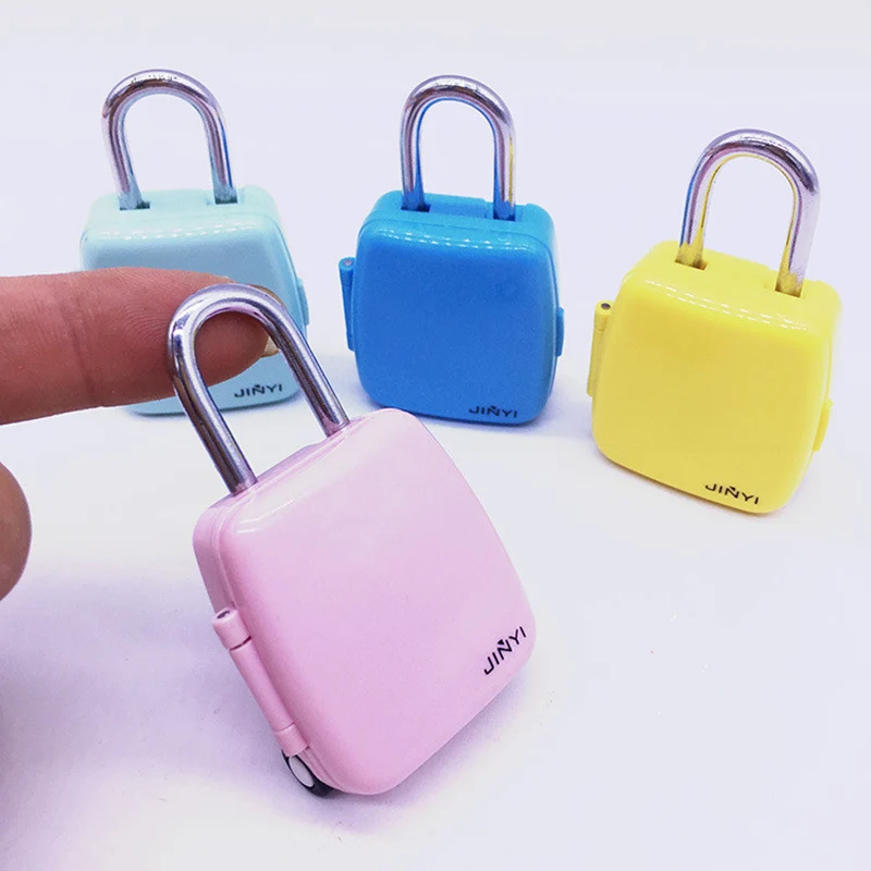 Цветной мини замок с кодовым замком и 3 значным циферблатом Комбинированный