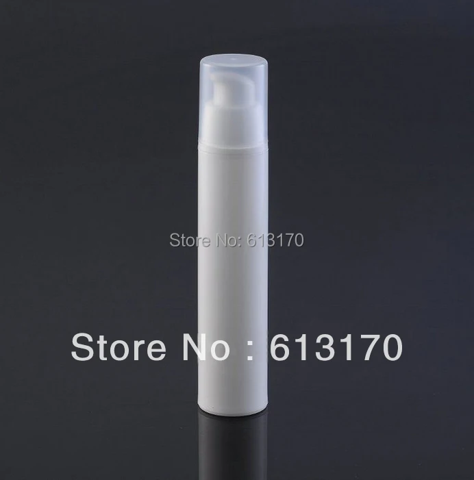 

10pcs 50ml white airless vacuum pump lotion bottle Cosmetic Container free wholesale/retail