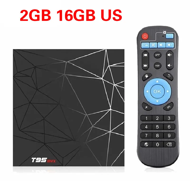 2GB 16GB US T95 Max 4K Smart tv Box H6 четырехъядерный 100M Android 9,0 HDMI2.0 WiFi Full HD медиаплеер мини-приставка спутниковый ресивер - Цвет: 2GB 16GB US