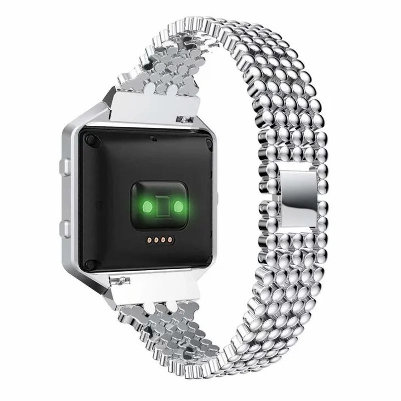 

Diamond Stainless Steel Wrist Watch Band Strap Frame for Fitbit Bracelet for Watches Stainless Steel Watchband