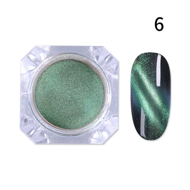 1 коробка Блестящий блестящий порошок пигмент для Ногтей Сияющий ногтей