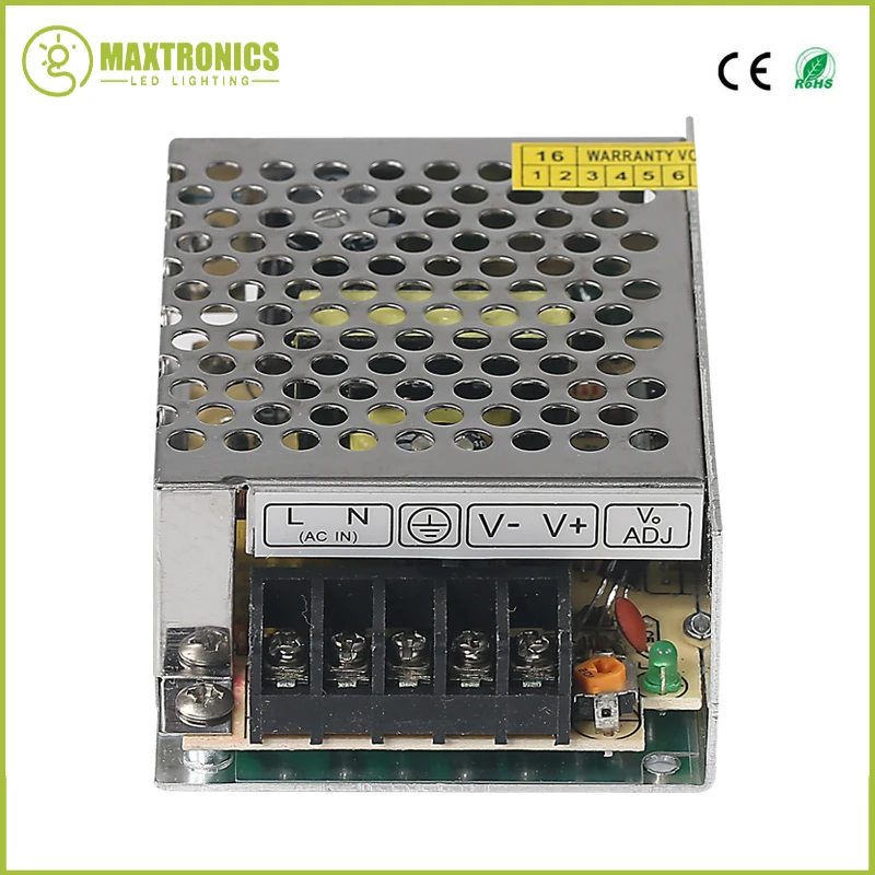 Оптовая цена DC 24V 1A 24W Регулируемый импульсный источник питания для светодиодных