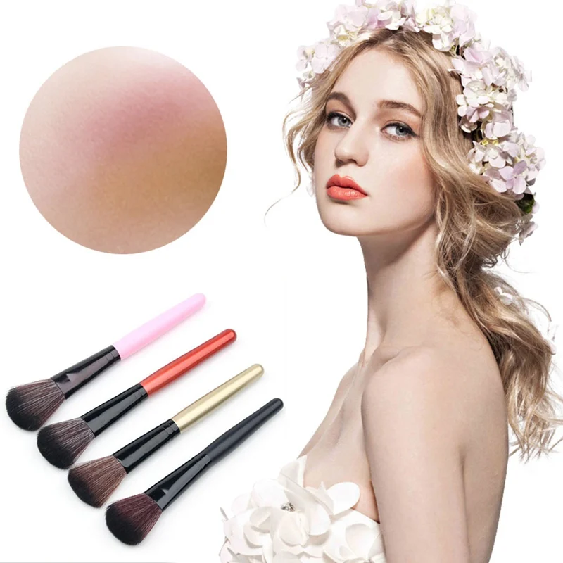 1 шт. Большая мягкая кисть для контура лица Кисть макияжа пудры основы румян