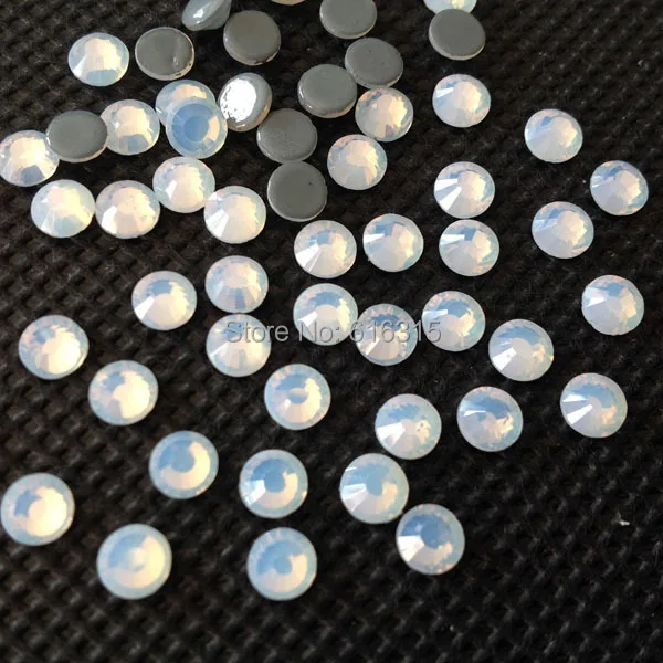 

Free shipping !! SS 6 Hot fix rhinestone white opal for cheer leader skirt 1440 pcs each lot ss6
