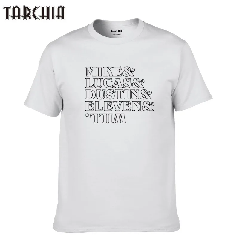Футболка TARCHIA мужская с принтом повседневная брендовая футболка для мальчиков