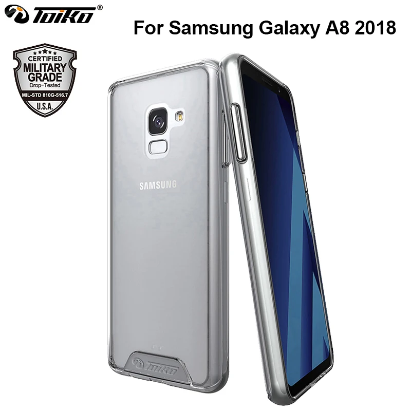 Прозрачный чехол toyko Chiron для Samsung Galaxy A8 A530 SM A530F 2018 ударопрочный из ТПУ Гибридный