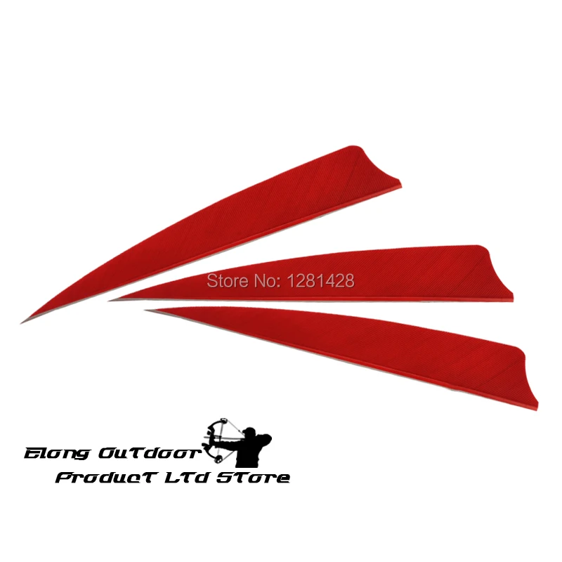 Красный 4 &quotлевый перо индейки Щит назад для DIY Деревянные углеродного