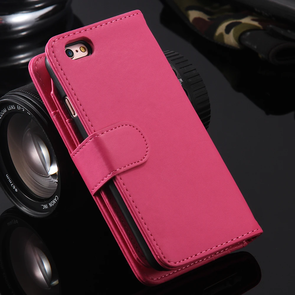 KISSCASE винтажный складной кошелек для телефона чехол iphone 5S 6 S Plus Роскошный PU