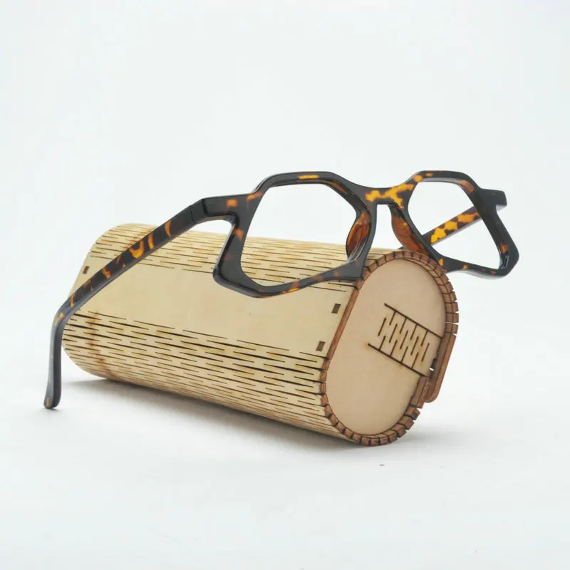 Модные мужские прозрачные очки в оправе большие квадратные по рецепту 2018