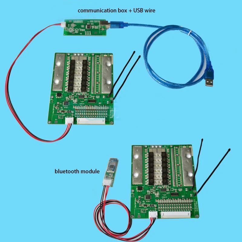 10S 12S 36V lifepo4 Lipo литиевая батарея умная Защита доска Приложение компьютер емкость дисплей 80A 100A литий-ионный управление BMS