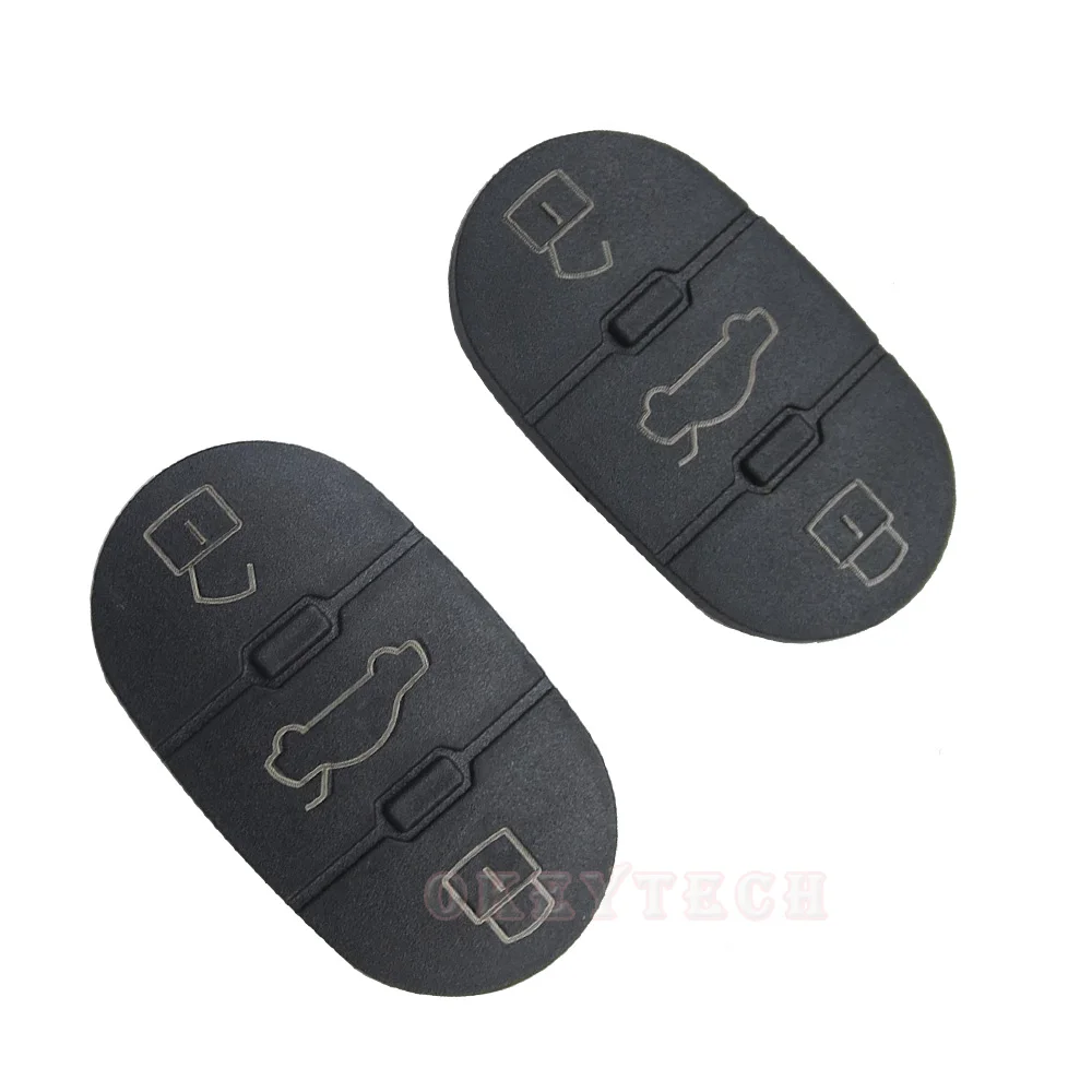 OkeyTch 50 шт в наборе 3 кнопки Замена для Audi A3 A4 A5 A6 A8 Q5 Q7 TT гибкие чехлы из