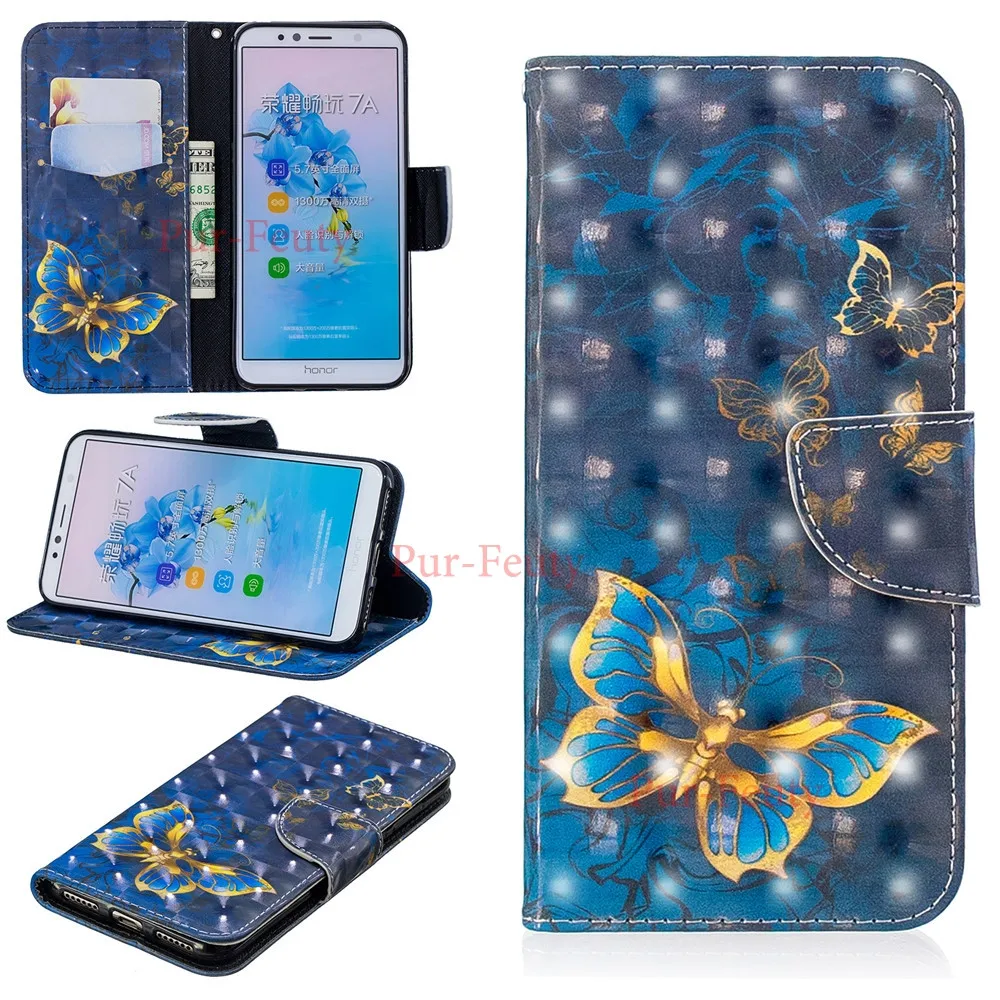 Чехол-книжка для huawei Y6 Prime ATU L31 L42, кошелек с отделением для карт, милый чехол для телефона из искусственной кожи для huawei Y 6 Prime, сумка для ATU-L31