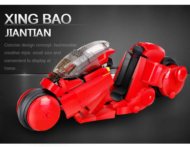 XingBao 03001 1143Pcs Creative MOC City Series The Citizen Akira Moto Set Children Building Blocks Bricks Boy Toys Model Gifts | Игрушки и