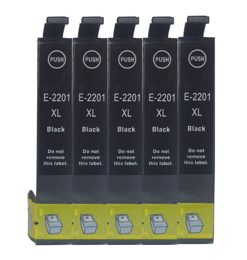 5 черный T220 T220XL чернильные картриджи совместимые с Epson XP 320 420 WorkForce 2630 2650 2660