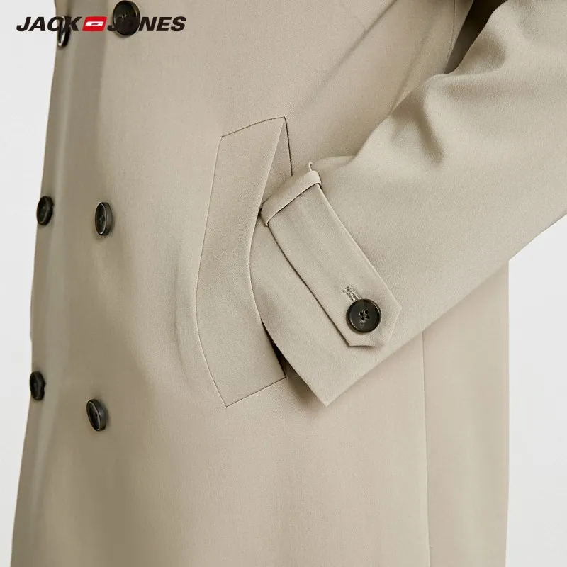 JackJones осень мужская мода сплошной цвет длинное повседневное пальто куртка | 218321556