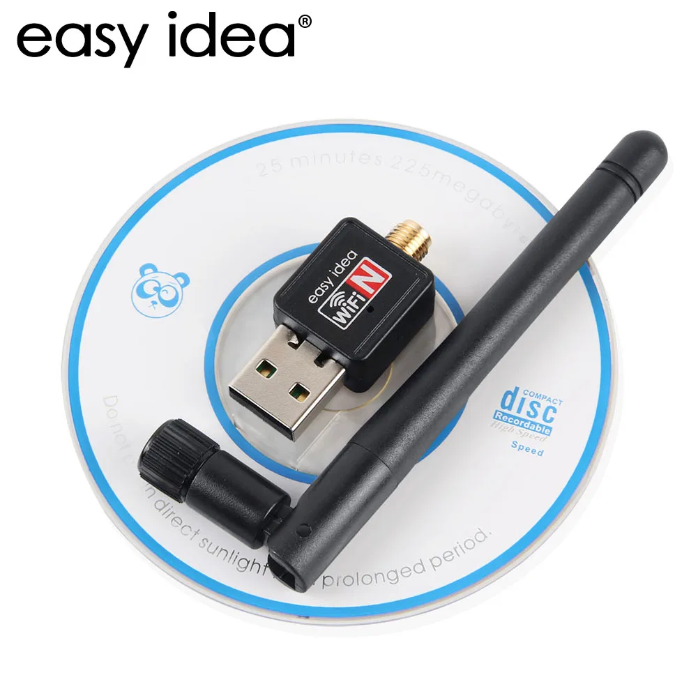 Мини USB Wifi адаптер 150mbps 2dBi антенна Wi fi беспроводная сетевая LAN Карта 2 4G ключ для ПК