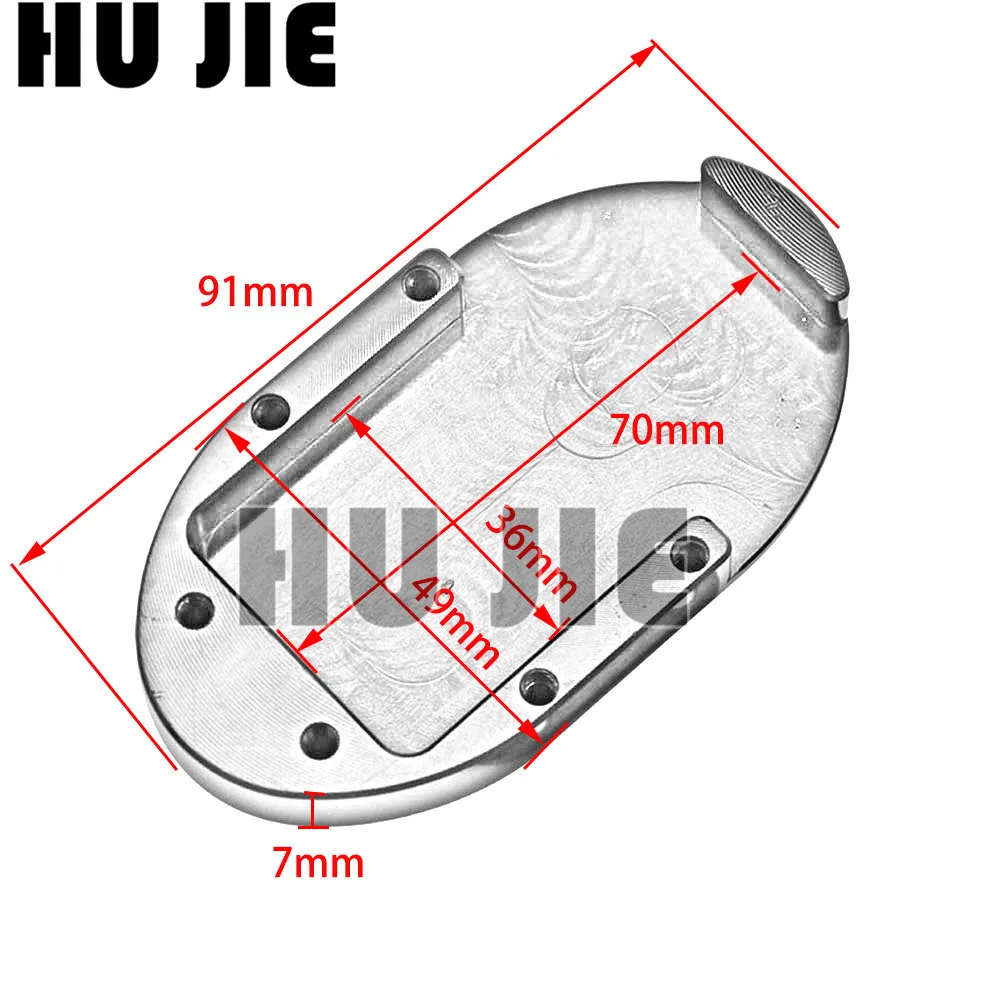 

Motorcycle CNC Black Silver Brake Pedal Pad Cover Footpeg Footrest For Sportster XL883 XL1200 X48 72