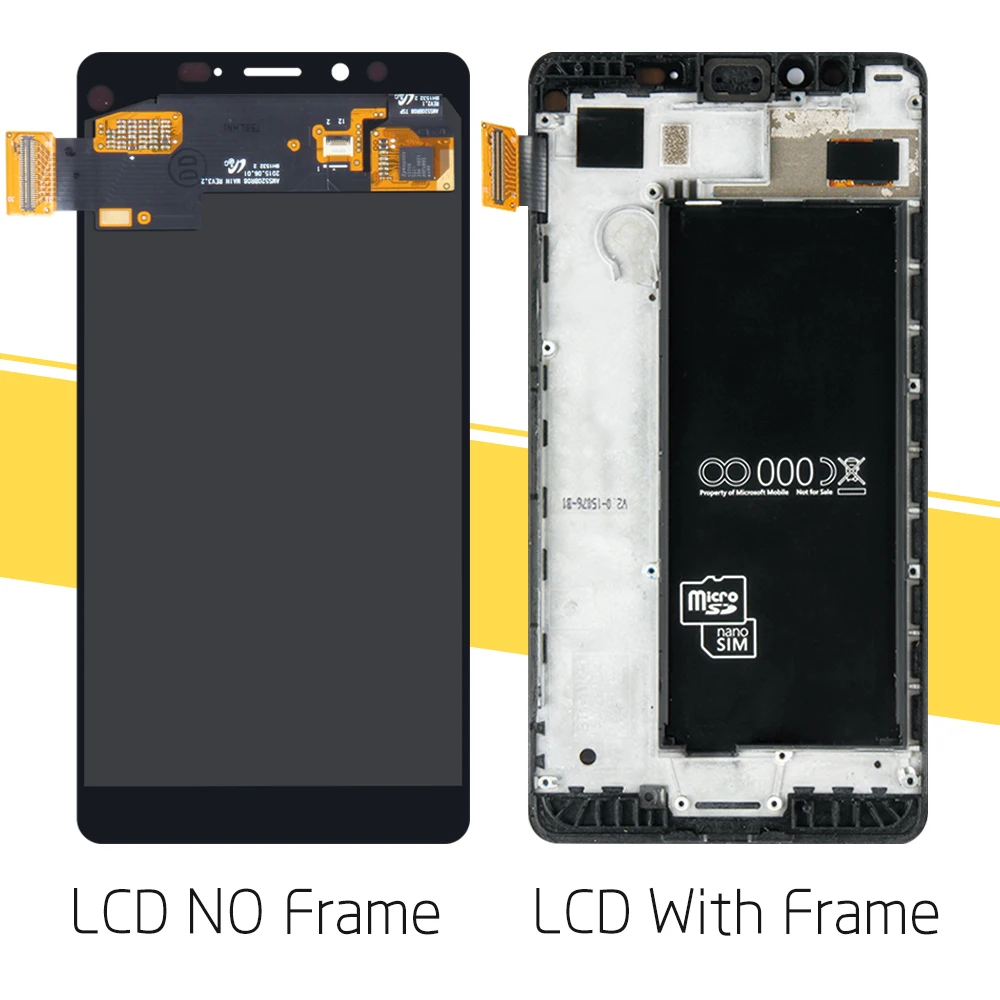 Одиночный SIM 5 2 &quotоригинальный AMOLED дисплей для NOKIA Lumia 950 LCD сенсорный экран