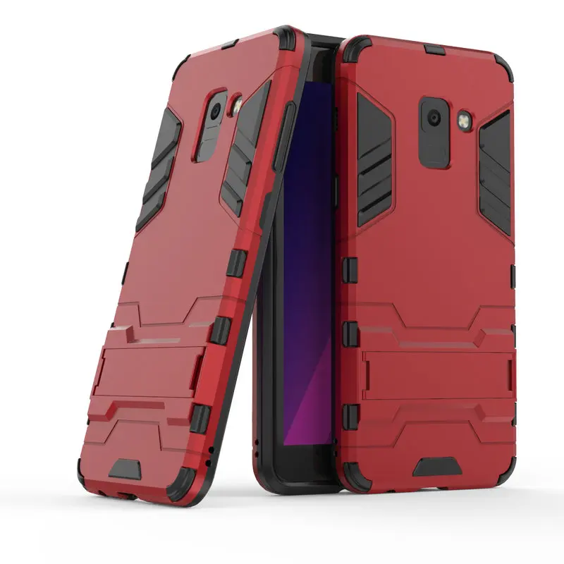 Armor Shockproof Case For Samsung Galaxy A8 2018 3D Shield PC+Silicone Phone Cover Plus | Мобильные телефоны и аксессуары