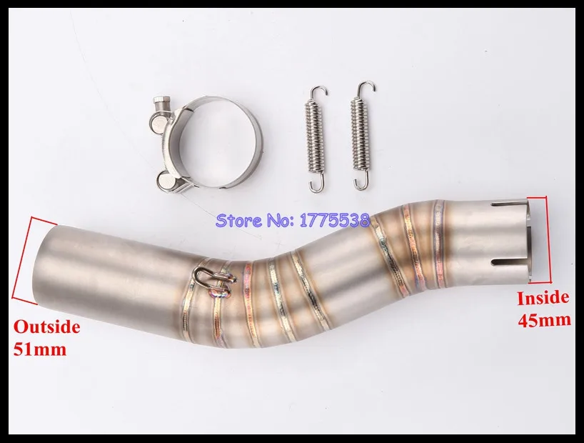 

GSXR 1000 Link Pipe Stainless Steel Motorcycle Motorbike Exhaust Muffler Pipe Connector Link Pipe for GSXR 1000