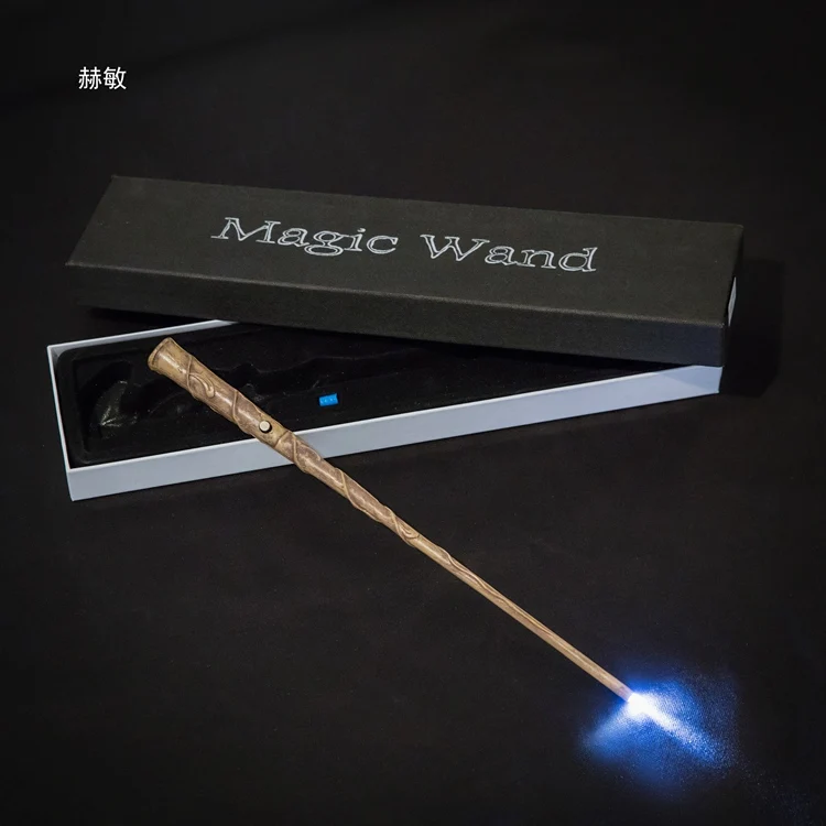 Экшн hp Harri игрушки на палочках 36 см светящаяся металлическая волшебная палочка хогварт популярные подарки с подарочной коробкой Косплей настоящие Волшебные эффекты детская игрушка - Цвет: Hermione