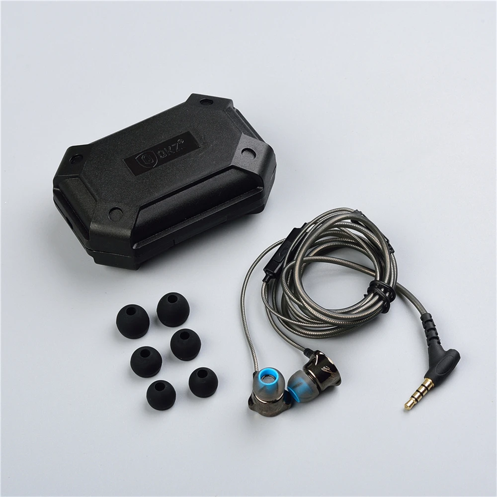 Наушники QKZ X10 из цинкового сплава с шумоподавлением наушники DJ вкладыши HiFi