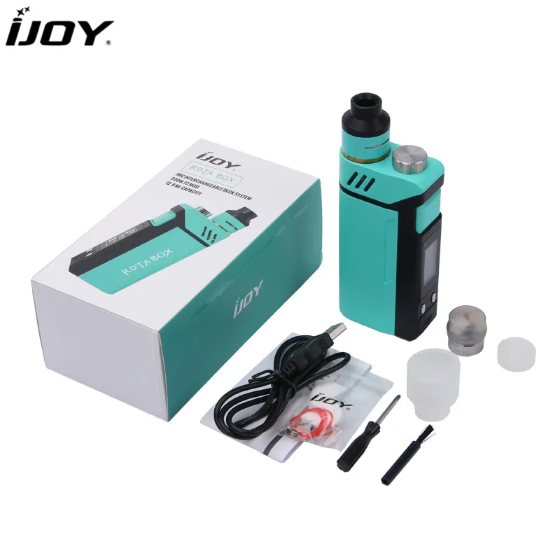 100% оригинал IJOY RDTA коробка 200 Вт комплект 12 8 мл встроенный резервуар большой