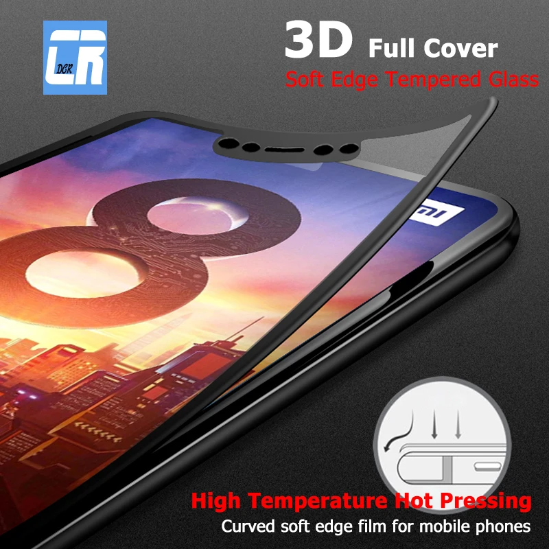3D полное покрытие с мягкими краями закаленное стекло для Xiaomi 6X 8 8SE A2 Lite Защитная