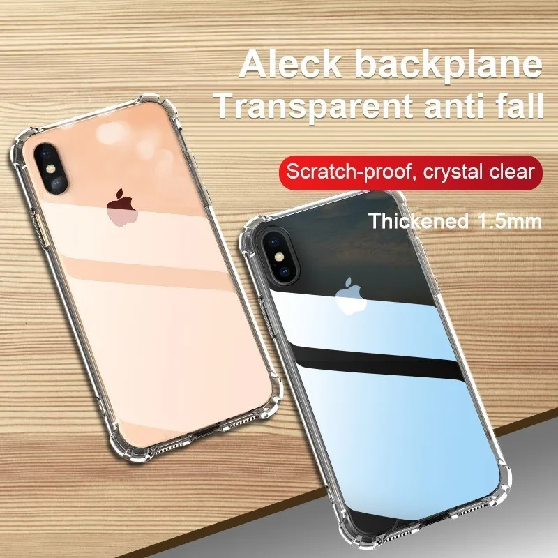 Для Iphone 7 Чехол для 8 6 6s Plus X Xr XS Max роскошный брендовый прозрачный мягкий ТПУ