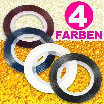 

4 Colours Nail Art DECORATE STRIP LACE Nail art tips