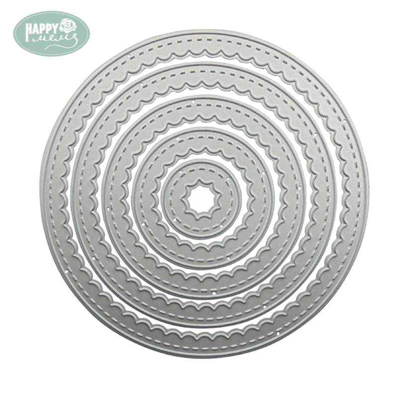 Круглые режущие матрицы Трафаретный Скрапбукинг Тисненая Бумага сделай сам