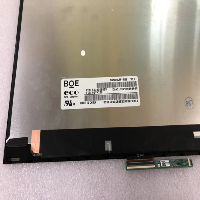 MEIHOU для Lenovo Thinkpad X1 Yoga 2019 NV140QUM N53 P/N:SD10Q66885 01YN122 14 0 дюймов 4K UHD IPS ЖК сенсорный экран в