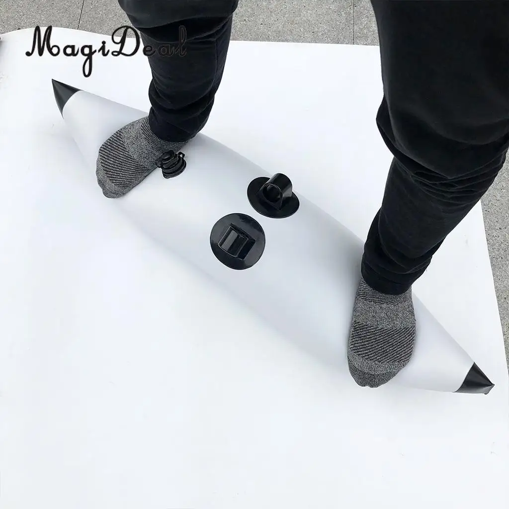 MagiDeal ПВХ каяк каноэ Рыбалка стоячий SUP надувной Outrigger/Стабилизатор воды плавучий