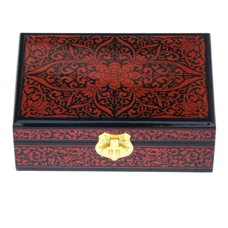 21cm x 14cm x 8cm Лакированные деревянные креативные коробки для хранения гостиной, небольшие предметы, доступные цвета, Быстрая, свадебные стильные чехлы - Цвет: 21cm x 14cm x 8cm