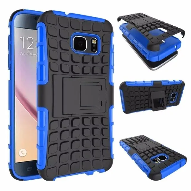 Clearance Case For Samsung Galaxy S7 S6 Edge J3 J5 J7 J310 J510 J710 2015 2016 Heavy Duty Armor Shockproof Tire Grain Phone |