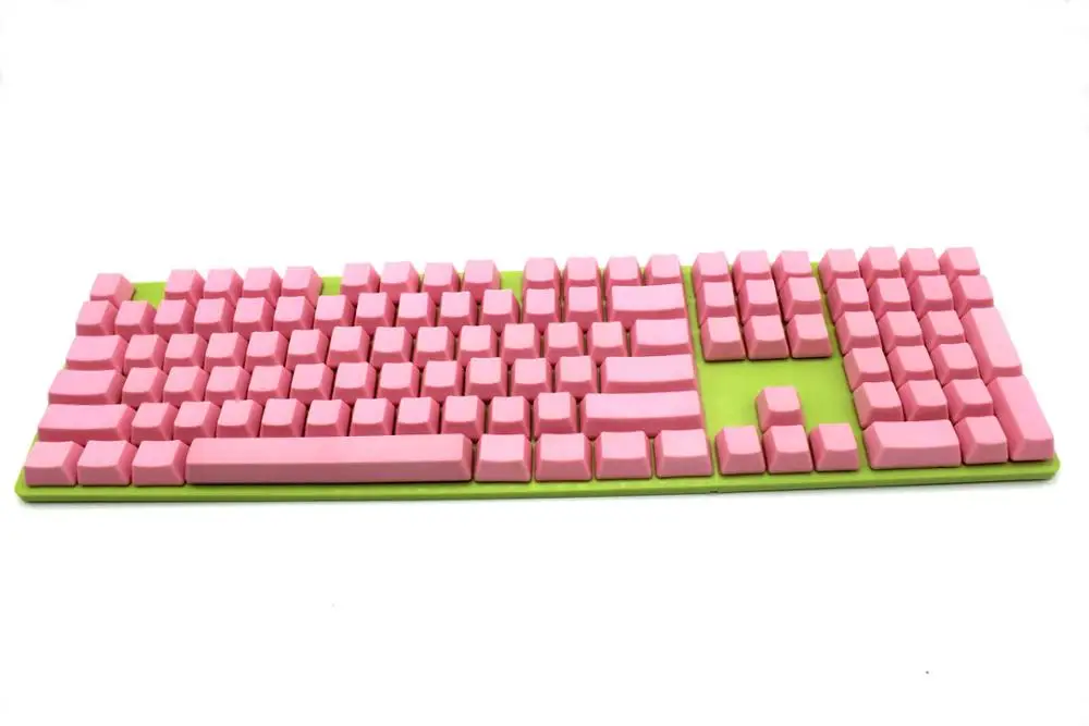 Пустой 108 ANSI ISO раскладка YMDK толстый PBT Keycap для OEM Cherry MX переключатели Механическая игровая клавиатура - Цвет: Pink