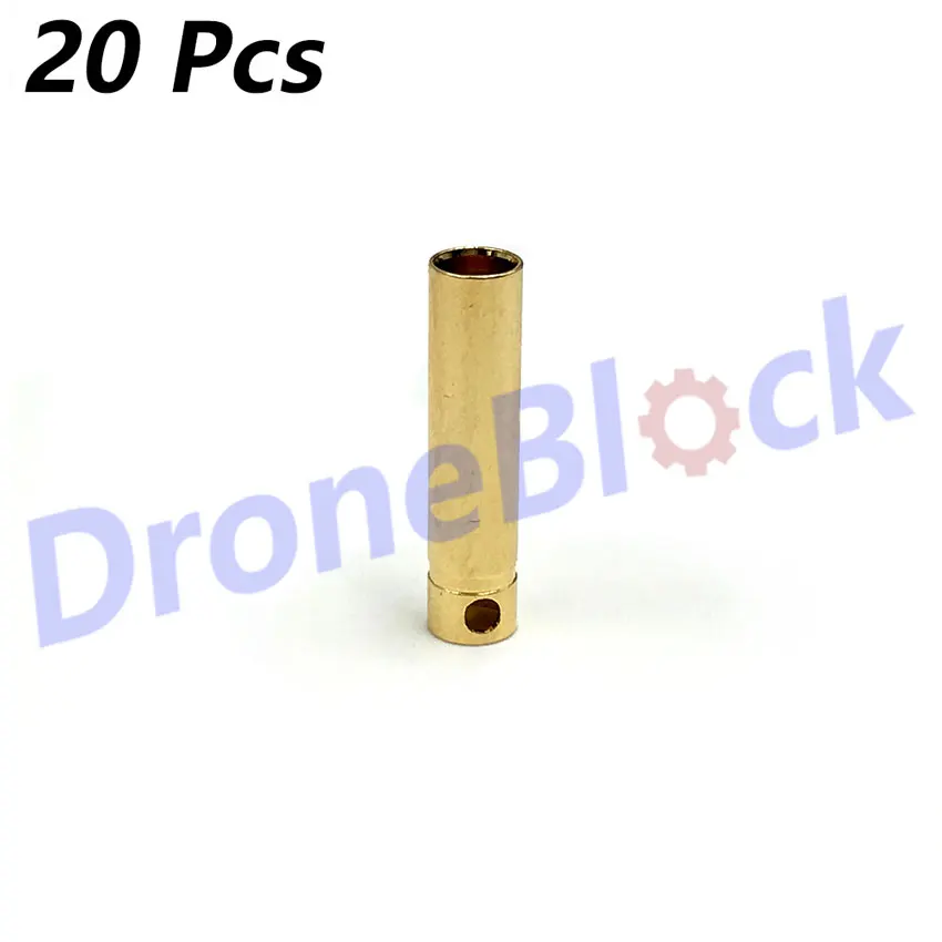 20 шт. 4 мм позолоченный штекер бананового разъема для мотора ESC RC Quadcopter батарея