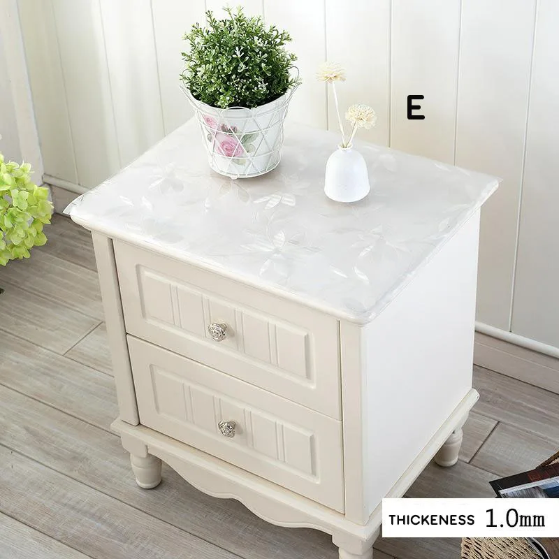 Polish daisy 1.0 ПВХ прикроватные скатерти для обуви ковчег коврик мягкий водонепроницаемый маслостойкий ТВ крышка счетчик прямоугольная скатерть Украшение Дома кухни 1 мм - Цвет: Polish daisy 1.0