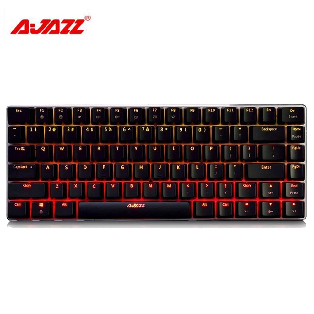 Ajazz AK33 проводной Механическая игровая клавиатура 82 ключи не конфликт USB Multimedia