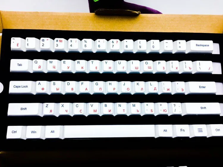 108 ключей/комплект PBT сублимированный краситель ключ Шапки оригинальные