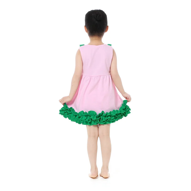 Новое поступление одежда для маленьких девочек с оборками хлопок рукавов