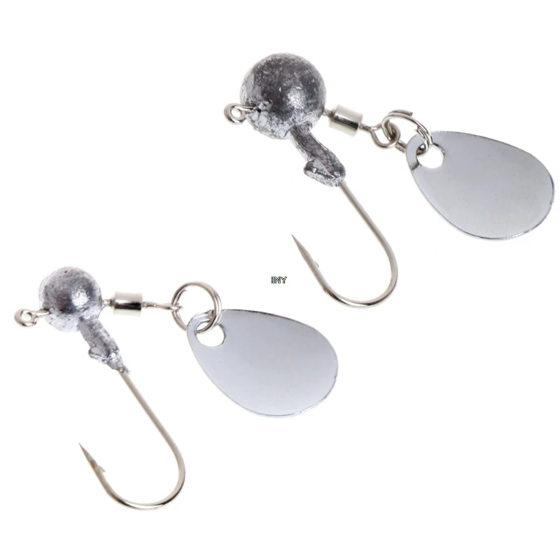 Рыболовная колючая свинцовая головка джиг крюк с блестками Карп Снасть приманка