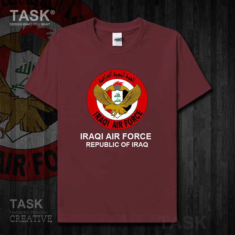 Военно-воздушные силы Республика Ирак иракский IRQ с коротким рукавом Новые Топы