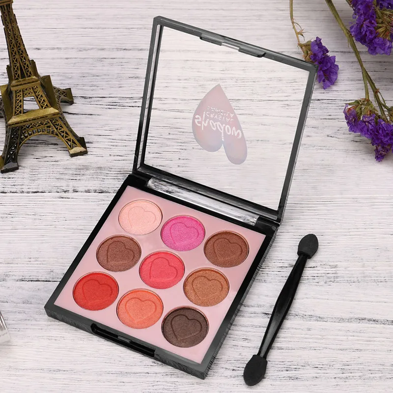 9 Color Pearl Glitter Eye Shadow Powder Palette Matt Crystal Diamond Eyeshadow Cosmetic Moisturizing Makeup Tools |