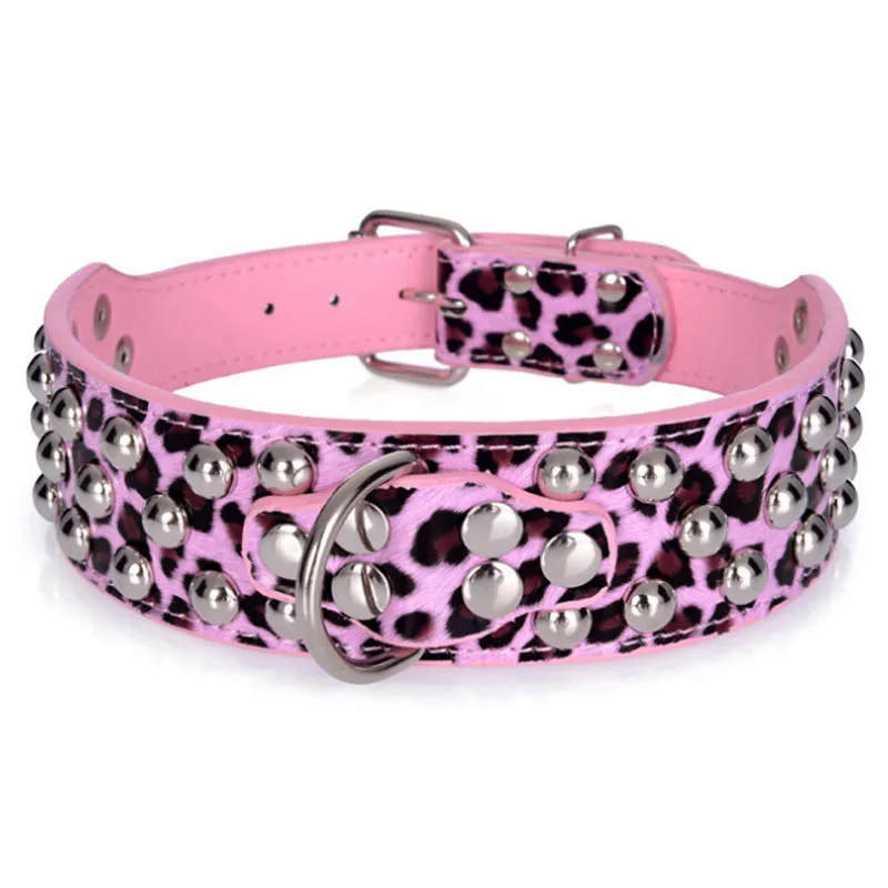 Уникальный Шипованный ошейник из искусственной кожи для больших собак питбуль