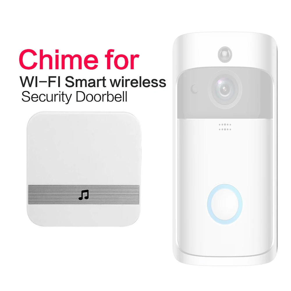 Wi-Fi видео дверной звонок Chime умный Внутренний дверной звонок беспроводной приемник AC 90-250 В США ЕС Великобритания AU Plug