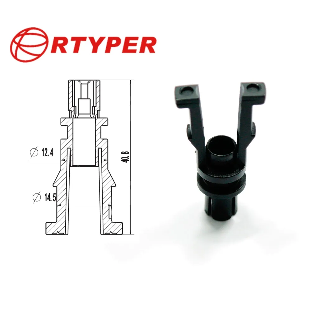 

50 шт. универсальный держатель Delphi, пластиковые комплекты фильтров топливной форсунки 12,4*14,5*40,8 мм ASNU108G 32017